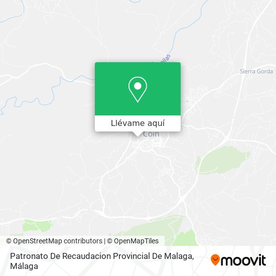 Mapa Patronato De Recaudacion Provincial De Malaga
