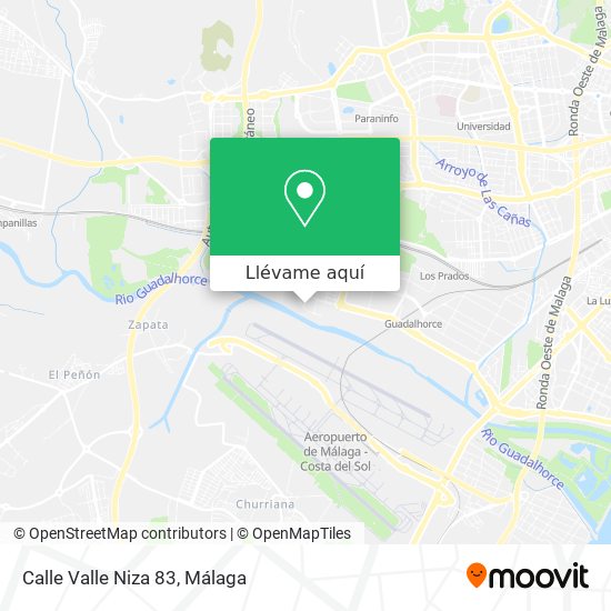 Mapa Calle Valle Niza 83