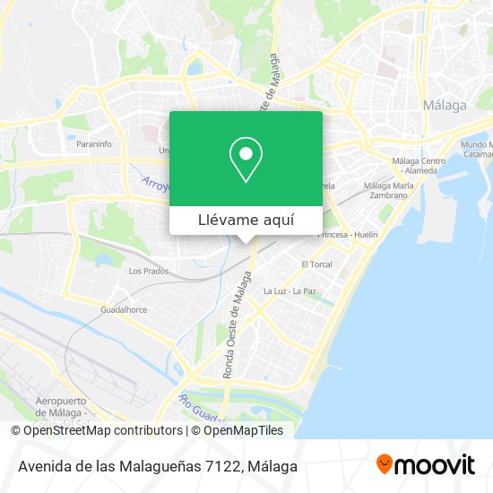 Mapa Avenida de las Malagueñas 7122