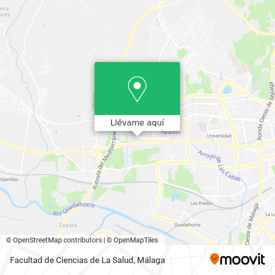 Mapa Facultad de Ciencias de La Salud