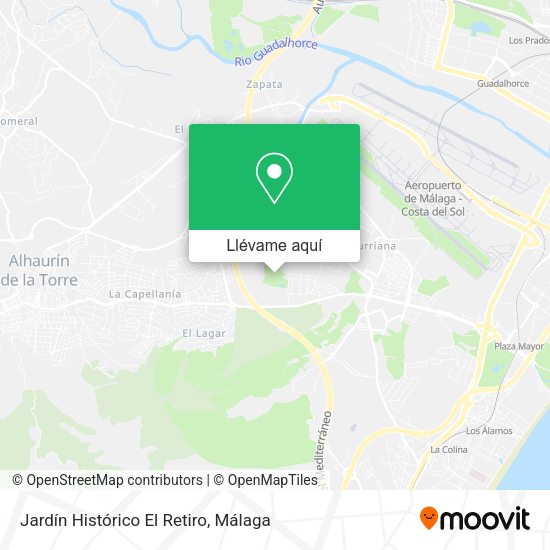 Mapa Jardín Histórico El Retiro