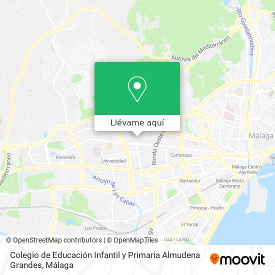 Mapa Colegio de Educación Infantil y Primaria Almudena Grandes