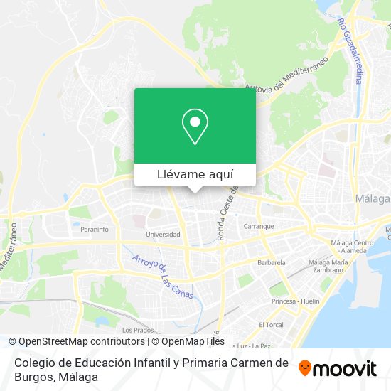 Mapa Colegio de Educación Infantil y Primaria Carmen de Burgos