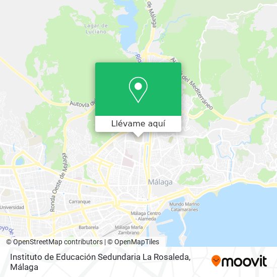 Mapa Instituto de Educación Sedundaria La Rosaleda