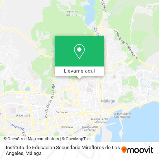 Mapa Instituto de Educación Secundaria Miraflores de Los Ángeles