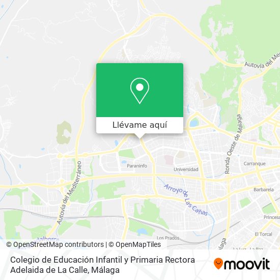 Mapa Colegio de Educación Infantil y Primaria Rectora Adelaida de La Calle