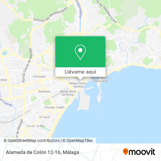 Mapa Alameda de Colón 12-16