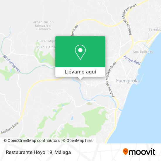 Mapa Restaurante Hoyo 19