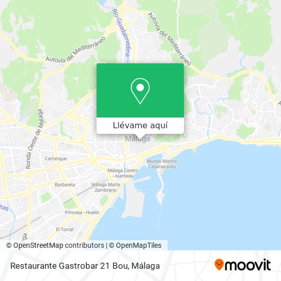 Mapa Restaurante Gastrobar 21 Bou