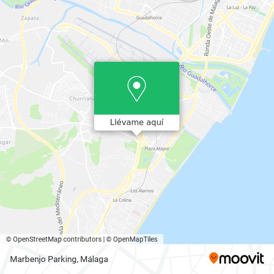 Mapa Marbenjo Parking