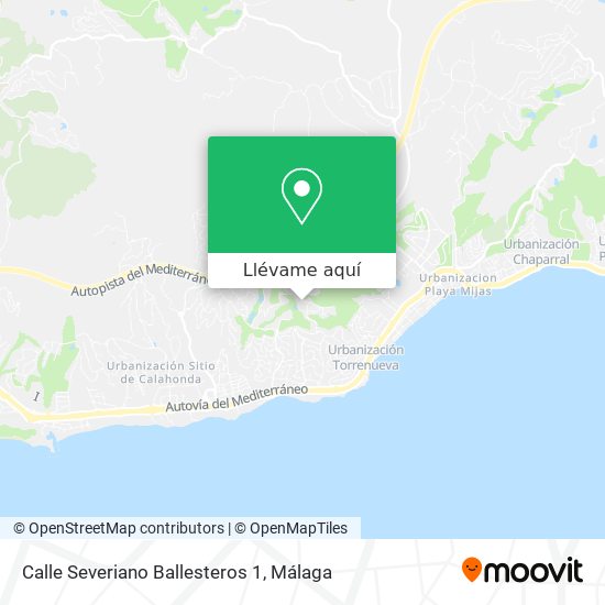 Mapa Calle Severiano Ballesteros 1