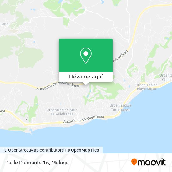 Mapa Calle Diamante 16