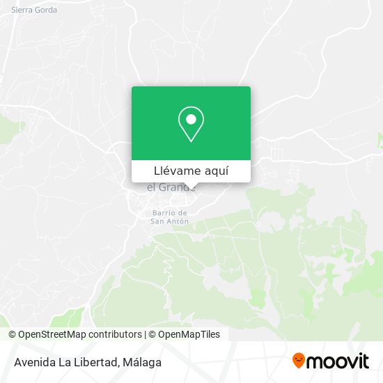 Mapa Avenida La Libertad