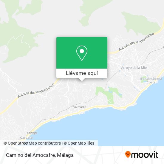 Mapa Camino del Amocafre