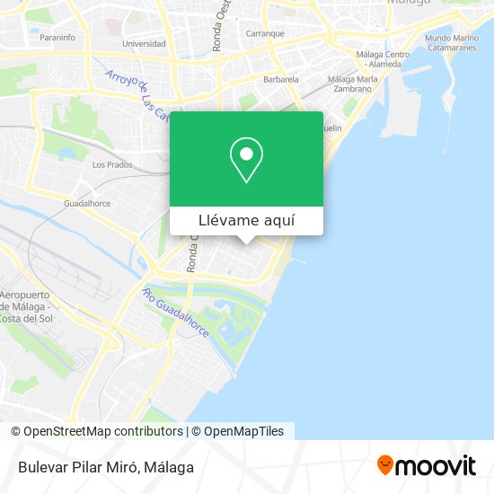Mapa Bulevar Pilar Miró