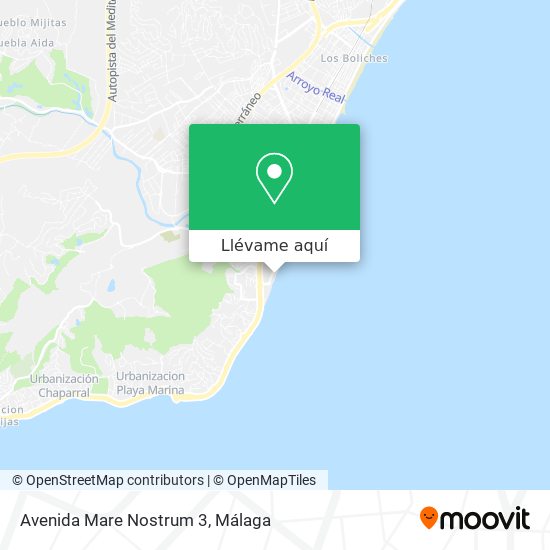 Mapa Avenida Mare Nostrum 3