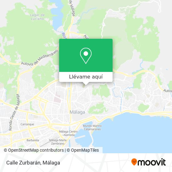 Mapa Calle Zurbarán