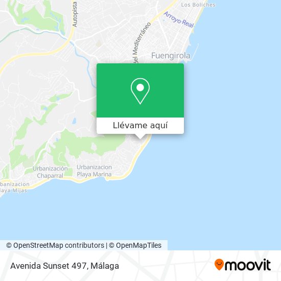 Mapa Avenida Sunset 497