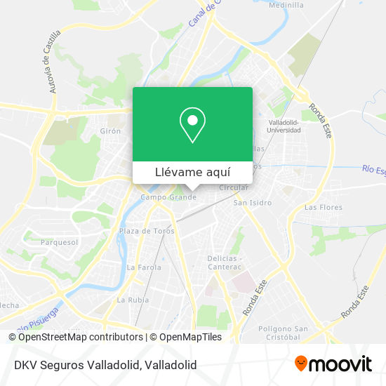 Mapa DKV Seguros Valladolid