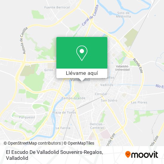 Mapa El Escudo De Valladolid Souvenirs-Regalos