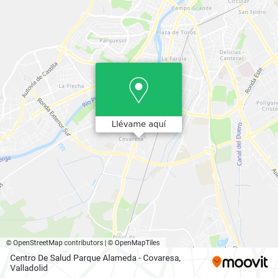 Mapa Centro De Salud Parque Alameda - Covaresa