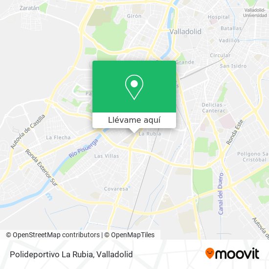 Mapa Polideportivo La Rubia