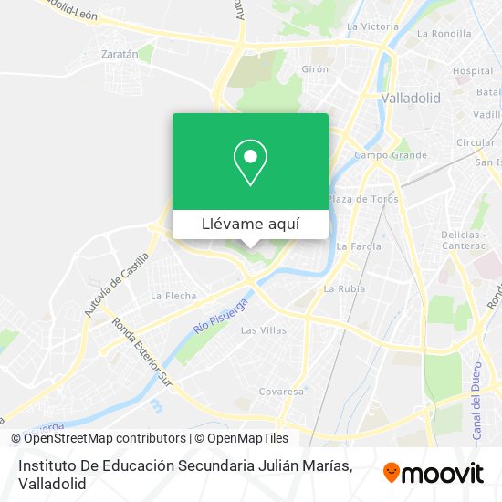 Mapa Instituto De Educación Secundaria Julián Marías