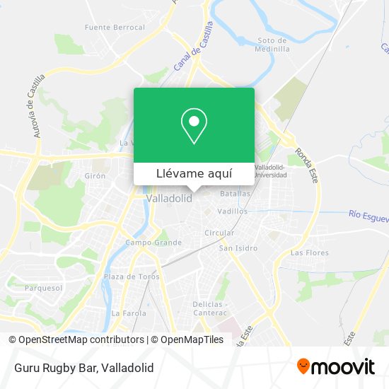 Mapa Guru Rugby Bar