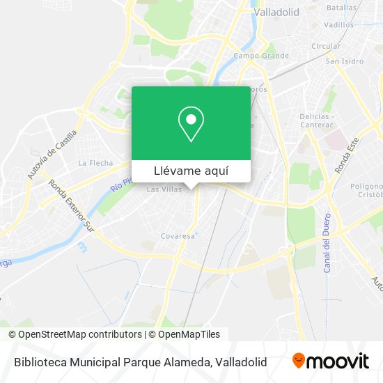 Mapa Biblioteca Municipal Parque Alameda