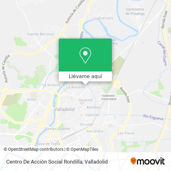 Mapa Centro De Acción Social Rondilla