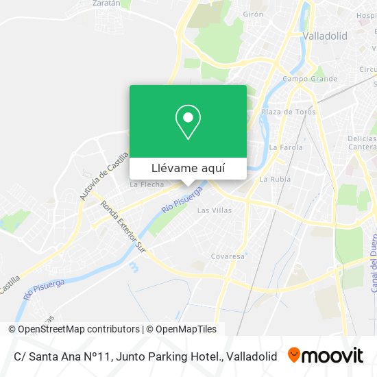 Mapa C/ Santa Ana Nº11, Junto Parking Hotel.