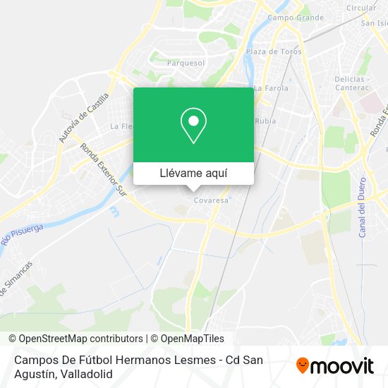 Mapa Campos De Fútbol Hermanos Lesmes - Cd San Agustín