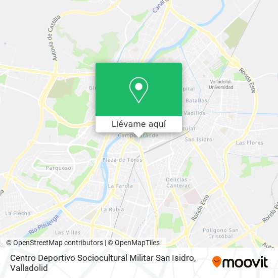 Mapa Centro Deportivo Sociocultural Militar San Isidro