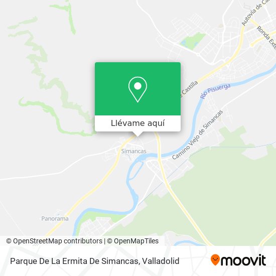 Mapa Parque De La Ermita De Simancas