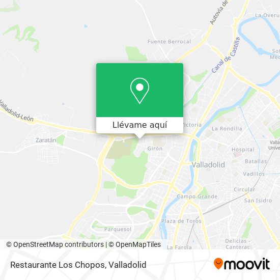 Mapa Restaurante Los Chopos
