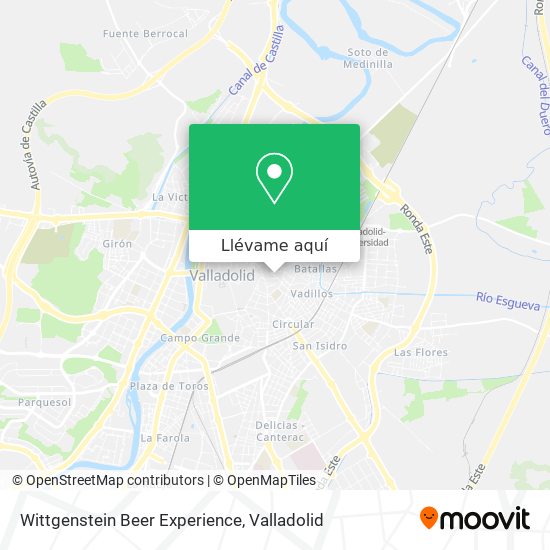 Mapa Wittgenstein Beer Experience