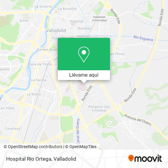 Mapa Hospital Río Ortega