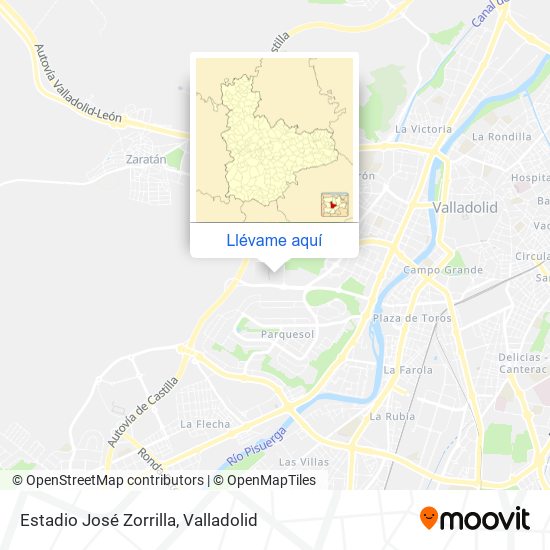 Mapa Estadio José Zorrilla