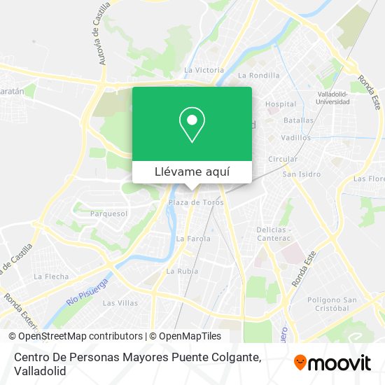 Mapa Centro De Personas Mayores Puente Colgante