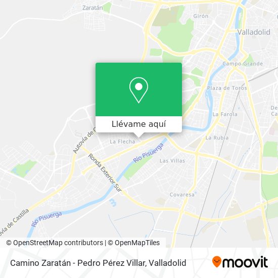 Mapa Camino Zaratán - Pedro Pérez Villar