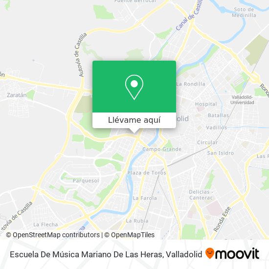Mapa Escuela De Música Mariano De Las Heras