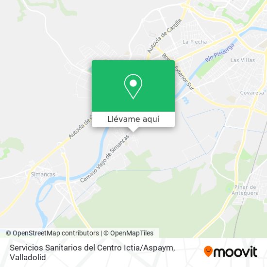 Mapa Servicios Sanitarios del Centro Ictia / Aspaym