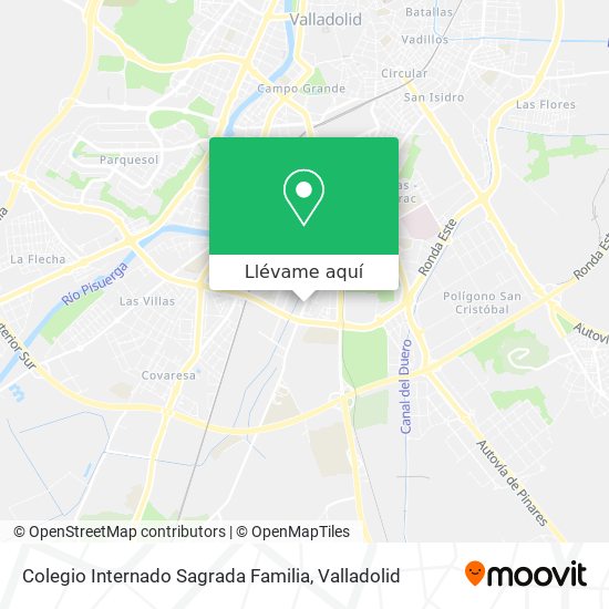 Mapa Colegio Internado Sagrada Familia