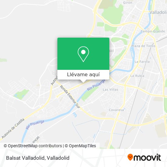 Mapa Balsat Valladolid