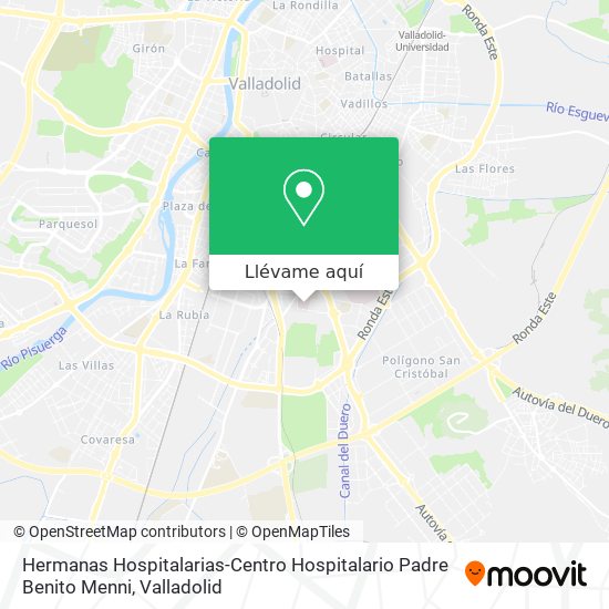 Mapa Hermanas Hospitalarias-Centro Hospitalario Padre Benito Menni