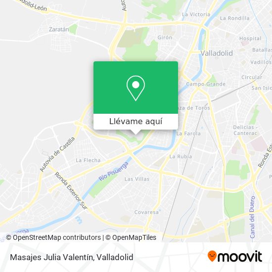 Mapa Masajes Julia Valentín