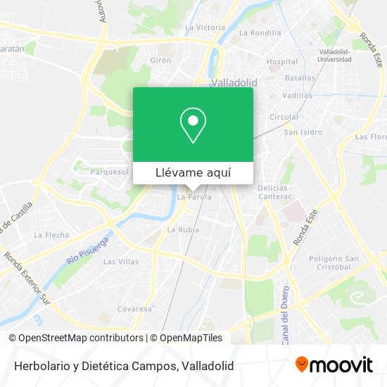 Mapa Herbolario y Dietética Campos