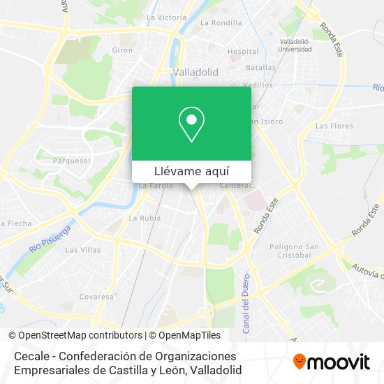Mapa Cecale - Confederación de Organizaciones Empresariales de Castilla y León