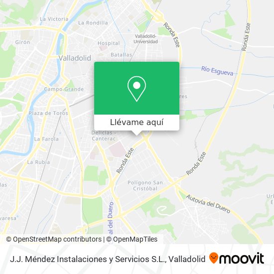 Mapa J.J. Méndez Instalaciones y Servicios S.L.