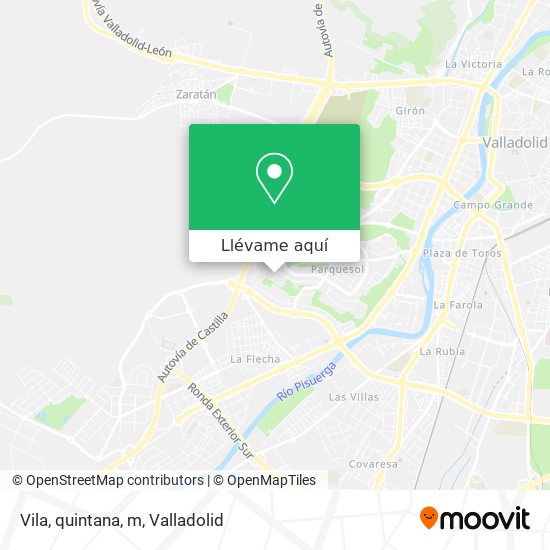Mapa Vila, quintana, m